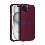 Frame iPhone 15 Plus közepesen ütésálló tok kameravédő kerettel, lila