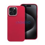 Frame iPhone 15 Pro Max közepesen ütésálló tok kameravédő kerettel, magenta