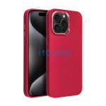 Frame iPhone 15 Pro Max közepesen ütésálló tok kameravédő kerettel, magenta