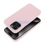 Frame iPhone 15 Pro Max közepesen ütésálló tok kameravédő kerettel, rózsaszín