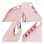 Frame iPhone 15 Pro Max közepesen ütésálló tok kameravédő kerettel, rózsaszín