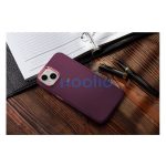 Frame iPhone 15 Pro Max közepesen ütésálló tok kameravédő kerettel, lila