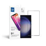 Blue Star Samsung Galaxy S23 Ultra teljes kijelzős kijelzővédő üvegfólia, fekete