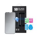 Apple iPhone 12 / 12 Pro, 5D Full Glue betekintésgátló tempered glass kijelzővédő üvegfólia, fekete