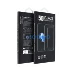 Apple iPhone 12 / 12 Pro, 5D Full Glue tempered glass kijelzővédő üvegfólia, fekete (matt)