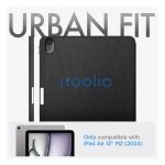 Spigen Urban Fit Apple iPad Air 13" (2024 / 2025) oldalra nyíló tok, fekete