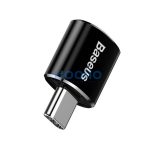 Baseus USB-USB-C 2.4A adapter, fekete