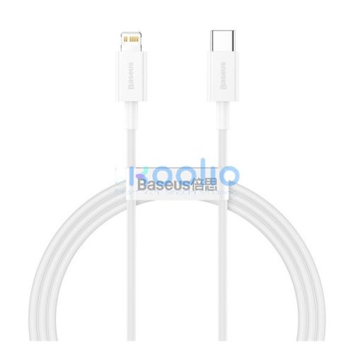 Baseus Superior Series USB-C / Lightning töltő- és adatkábel, 20W, PD, 1m, fehér