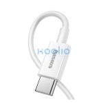 Baseus Superior Series USB-C / Lightning töltő- és adatkábel, 20W, PD, 1m, fehér