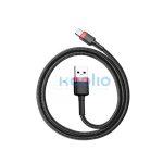 Baseus Cafule USB / USB-C töltő- és adatkábel, 2A, 2m, piros-fekete