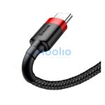Baseus Cafule USB / USB-C töltő- és adatkábel, 2A, 2m, piros-fekete
