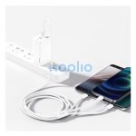 Baseus Superior Series 3in1 töltő- és adatkábel, USB / microUSB / USB-C / Lightning, 3,5 A, 1,2 m, fehér