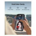 E-Ink okos telefontok, programozható NFC kijelzővel iPhone 15 Pro Max, rózsaszín