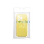 2mm Apple iPhone 15 szilikon hátlap tok, sárga