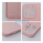 2mm Apple iPhone 15 Pro Max szilikon hátlap tok, világos rózsaszín