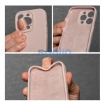 2mm Apple iPhone 15 Pro Max szilikon hátlap tok, világos rózsaszín