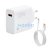 Xiaomi MDY-14-EE GaN USB-A- USB-C hálózati töltő adapter + adatkábel,120W, 6A, fehér