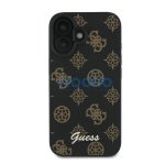 Guess PU Peony Script Apple iPhone 16 Plus MagSafe kompatibilis tok, fekete/barna GUHMP16MPGPYSK