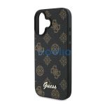 Guess PU Peony Script Apple iPhone 16 Plus MagSafe kompatibilis tok, fekete/barna GUHMP16MPGPYSK