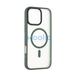 Tactical MagForce Hyperstealth Apple iPhone 16 Pro Max MagSafe kompatibilis tok, áttetsző/sötétszöld