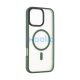 Tactical MagForce Hyperstealth Apple iPhone 16 Pro Max MagSafe kompatibilis tok, áttetsző/sötétszöld