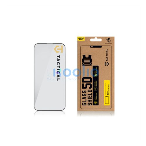 Tactical Glass Shield 5D Apple iPhone 16 Pro Max / 17 Pro Max kijelzővédő üvegfólia, fekete
