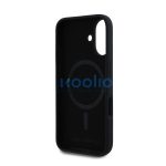 Karl Lagerfeld Liquid Silicone Karl and Choupette MagSafe Apple iPhone 16 Plus hátlap tok, fekete