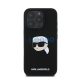 Karl Lagerfeld Liquid Silicone Karl Head MagSafe Apple iPhone 16 Pro Max hátlap tok, fekete