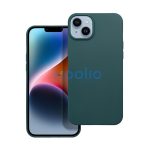 Matt Apple iPhone 16 szilikon tok, sötétzöld