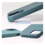 Matt Apple iPhone 16 szilikon tok, sötétzöld