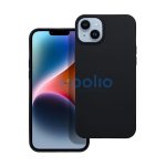 Matt Apple iPhone 16 Plus szilikon tok, fekete