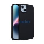 Matt Apple iPhone 16 Plus szilikon tok, fekete