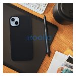 Matt Apple iPhone 16 Plus szilikon tok, fekete