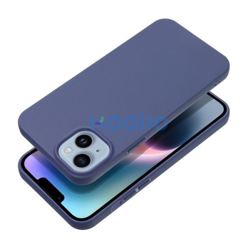 Matt Apple iPhone 16 Pro Max szilikon tok, kék