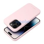 Roar Apple iPhone 16 Pro Max prémium szilikon tok velúr béléssel, világosrózsaszín