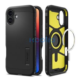   Spigen Tough Armor MagFit iPhone 16 Plus tok, MagSafe, fekete ACS08085
