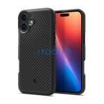 Spigen Core Armor Apple iPhone 16 tok, Matte Black, fekete ACS08220