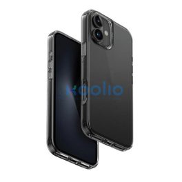   Uniq Air Fender Apple iPhone 16 szilikon tok, szürke/átlátszó