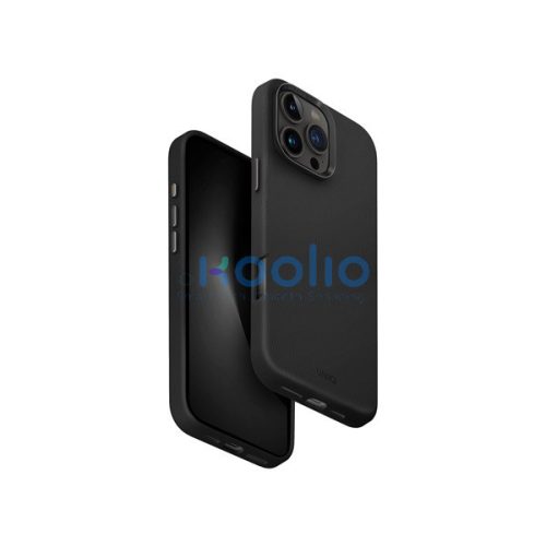 Uniq Lyden Apple iPhone 16 Pro Max MagSafe Bőr tok, fekete