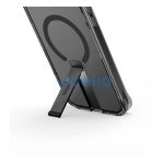 Uniq Eleva Apple iPhone 16 Pro Max Magsafe szilikon tok tartó résszel, karbon fekete