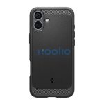 Spigen Rugged Armor MagFit Apple iPhone 16 tok, Matte Black, fekete ACS08214