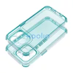 Matrix Apple iPhone 15 Pro Max hátlap tok kameravédő peremmel, zöld/menta