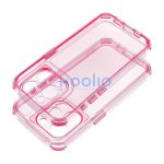 Matrix Apple iPhone 15 Pro Max hátlap tok kameravédő peremmel, rózsaszín