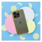 Matrix Apple iPhone 15 Pro Max hátlap tok kameravédő peremmel, sárga