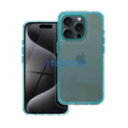   Matrix Apple iPhone 16 Pro hátlap tok kameravédő peremmel, zöld/menta