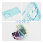 Matrix Apple iPhone 16 Pro hátlap tok kameravédő peremmel, zöld/menta