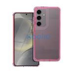 Matrix Samsung Galaxy S24 Ultra hátlap tok kameravédő peremmel, rózsaszín