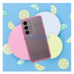 Matrix Samsung Galaxy S24 Ultra hátlap tok kameravédő peremmel, rózsaszín