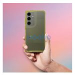 Matrix Samsung Galaxy S24 Ultra hátlap tok kameravédő peremmel, sárga