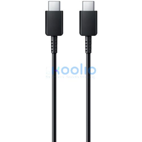 USB Type-C töltő- és adatkábel, USB Type-C, 100 cm, gyorstöltés, Samsung, fekete, gyári, 